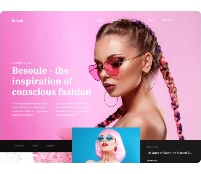 Besoul design sablon előnézete