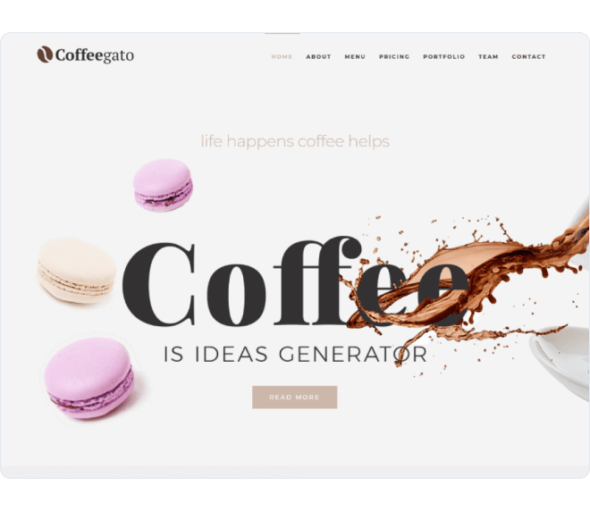 Coffeegato design sablon előnézete