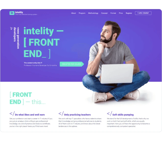 Intelity design sablon előnézete