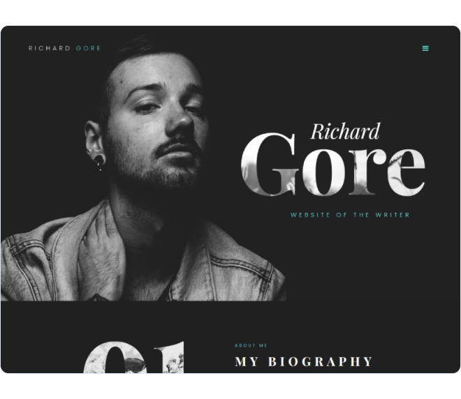 RichardGore design sablon előnézete
