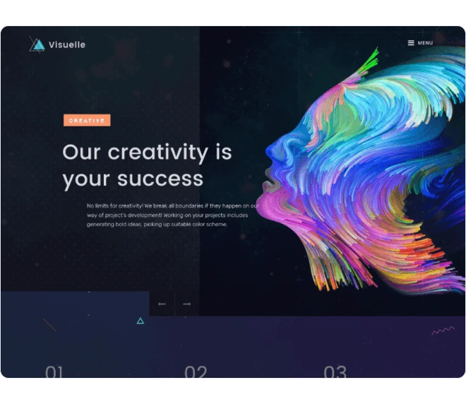 Visuelle design sablon előnézete